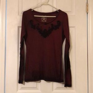 Velvet Stone long sleeve top